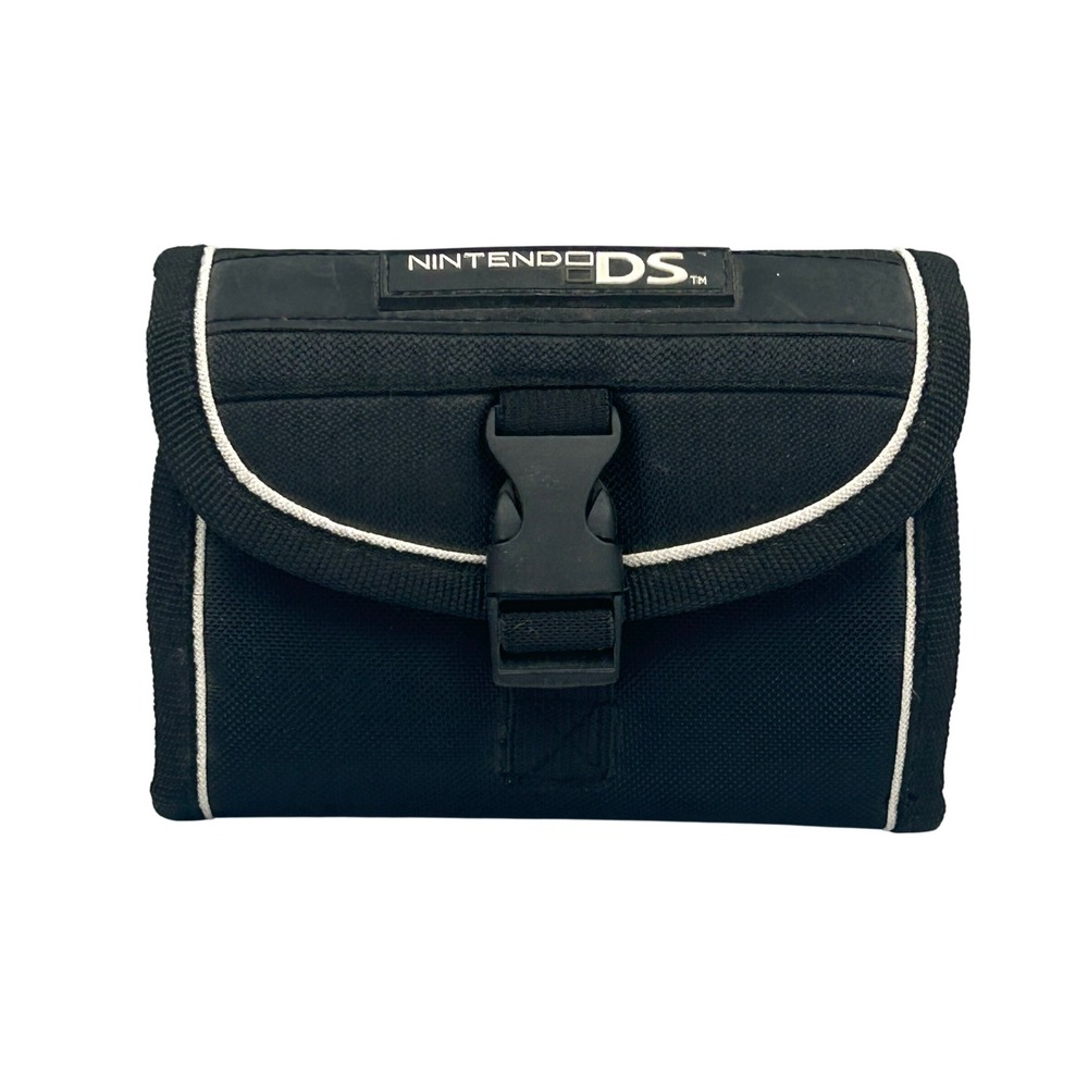Nintendo DS Lite Carrying Case OS Black Y2K Retro Gaming‎ Travel Bag Pouch VTG